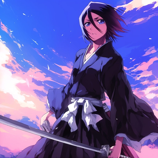 rukia bankai anime pfp