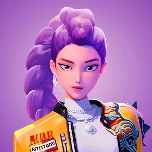 rumi kpop demon hunters pfp purple