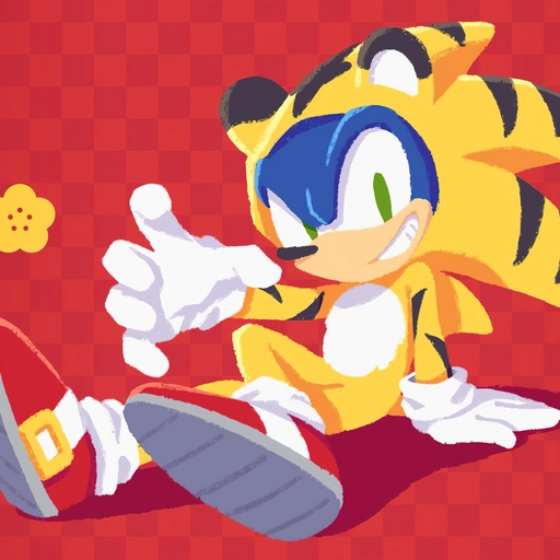 sonic pfp digital art