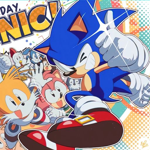 sonic pfp speedster hero