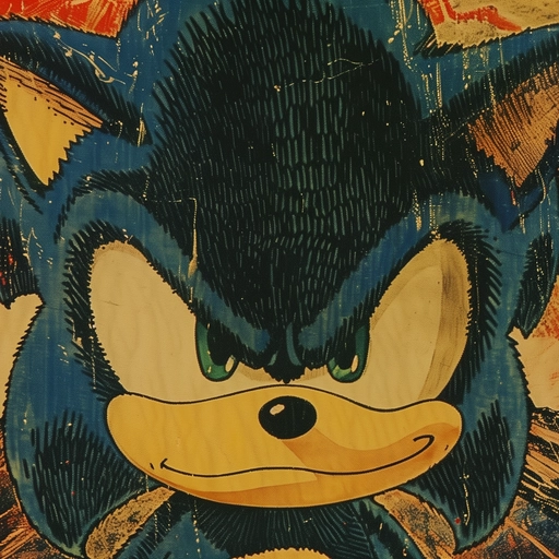 sonic pfp vibrant energy