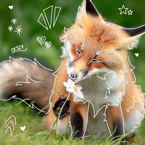 red fox therian pfp cool style