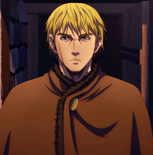 young thorfinn pfp character frame