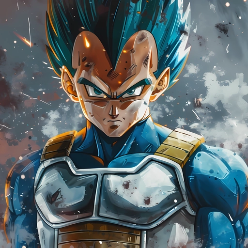 vegeta pfp manga art