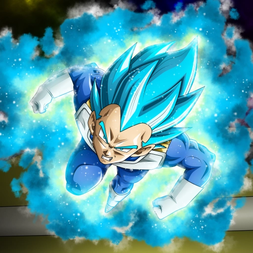 vegeta pfp blue aura