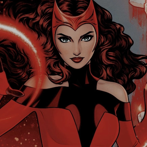 wanda maximoff pfp neon