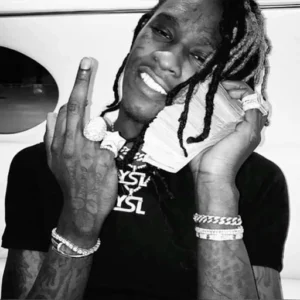 young thug pfp black white