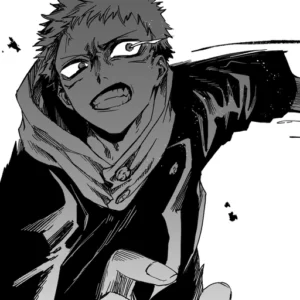 yuji itadori pfp black and white