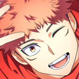 yuji itadori pfp pink hair