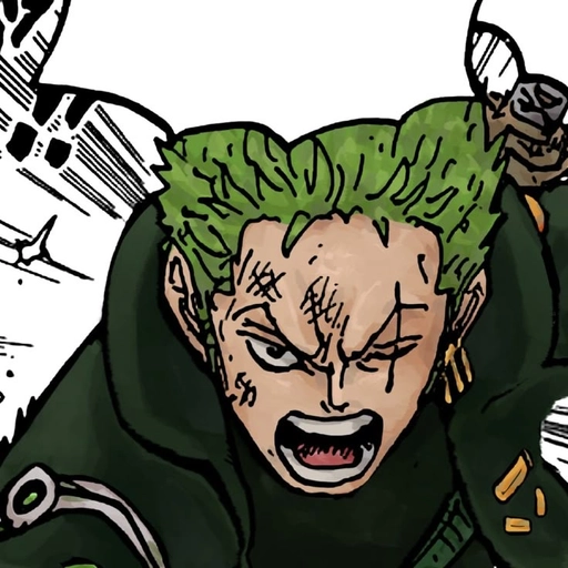 Black Zoro PFP for dark theme