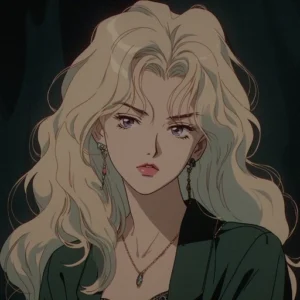 90s anime pfp bold lines