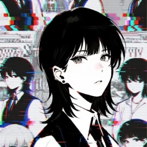 2020 glitchcore pfp glitch effect