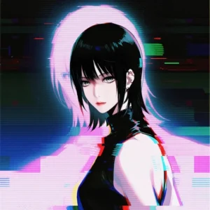 glitchcore pfps rainbow glitch