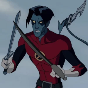 nightcrawler pfp crouching heroically