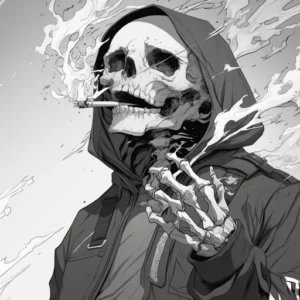 skeleton pfp aesthetic
