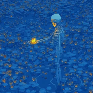 blue skeleton pfp