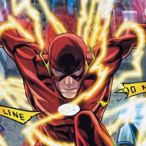 the flash pfp mask on