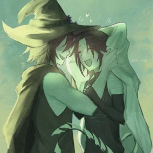 two time pfp fanart style