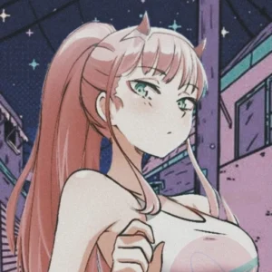 zero two pfp kawaii