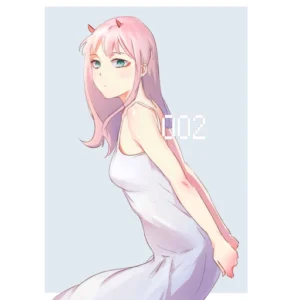 zero two pfp neon