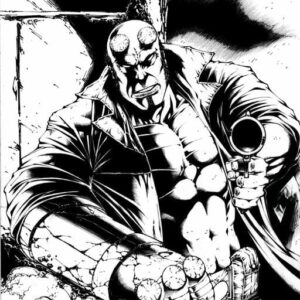 Hellboy pfp illustration art