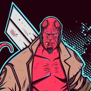 Hellboy pfp minimal