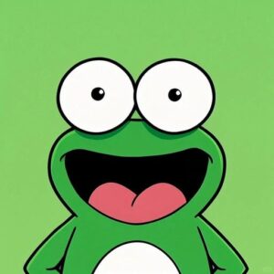 adorable frog profile pic smiling