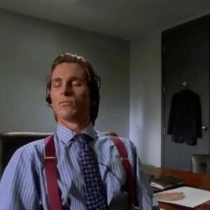 aesthetic patrick bateman pfp edgy close-up