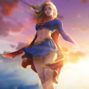 beautiful supergirl photo realistic edit
