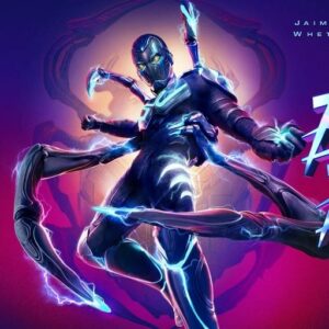 blue beetle profile picture glowing