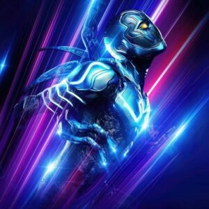 blue beetle profile picture minimalist