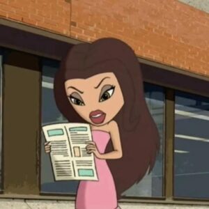 bratz pfp cartoon glam look