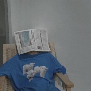 chill guy pfp black and white