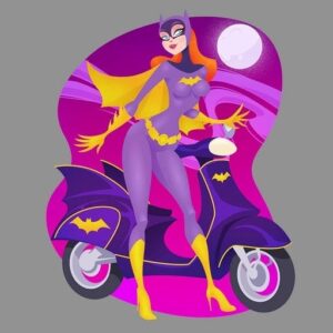 cityscape background batgirl profile pic