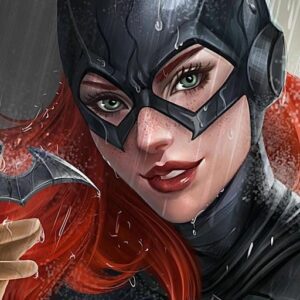close up face batgirl pfp