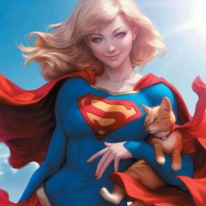 confident supergirl pfp with short hair