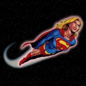 cool supergirl picture with blue suit