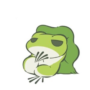 cute frog pfp cozy mood