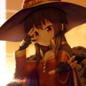 dramatic lighting megumin konosuba pfp