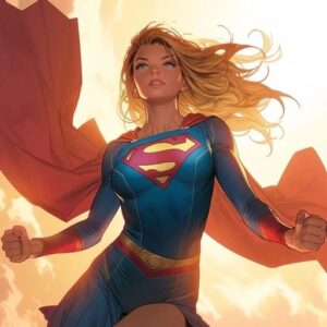 dynamic supergirl pfp mid flight