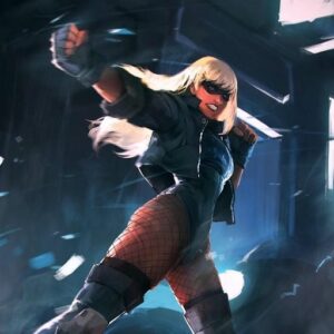elegant black canary pfp
