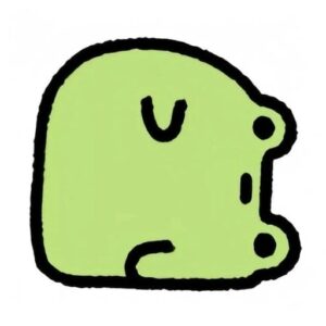 frog profile picture kawaii style
