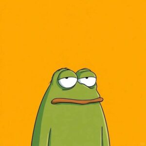 funny frog profile pic cartoon style