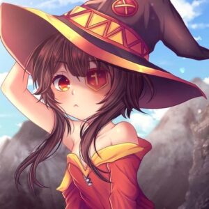 glowing magic megumin konosuba pfp