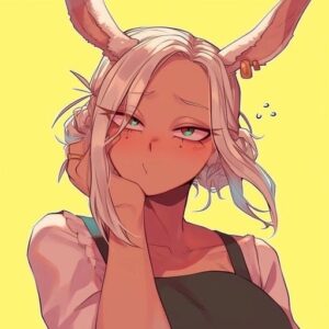 glowing rumi usagiyama aesthetic pfp