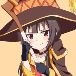 minimal background megumin pfp