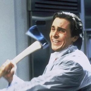 patrick bateman pfp blood horror vibe