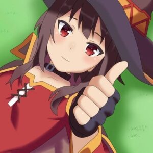 playful look konosuba megumin pfp