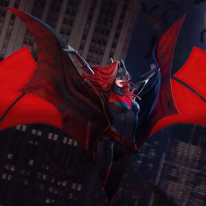 silhouette at night batwoman pfp