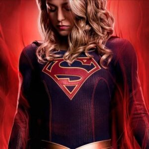 supergirl profile picture in action pose